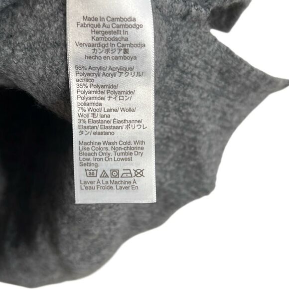 J.Crew Extra Soft Heathered Crew Neck Sweater Top Gray Medium - Picture 7 of 8